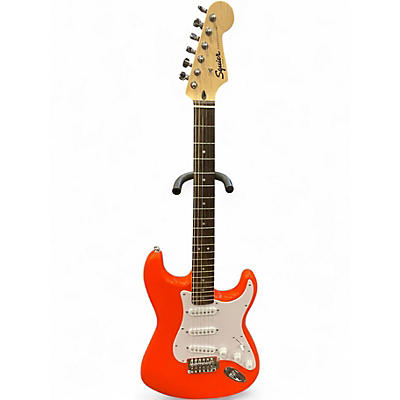 Used 2025 Squier SONIC STRAT Fiesta Red Solid Body Electric Guitar