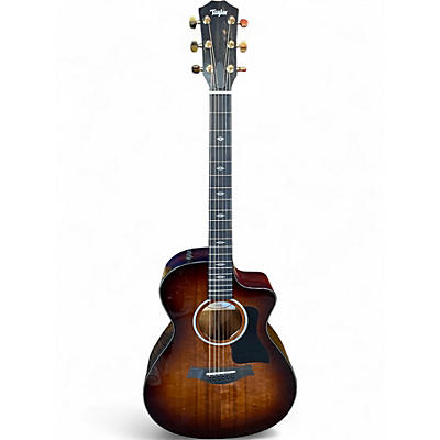 Used 2025 Taylor 222CE K DLX 2 Color Sunburst Acoustic Electric Guitar