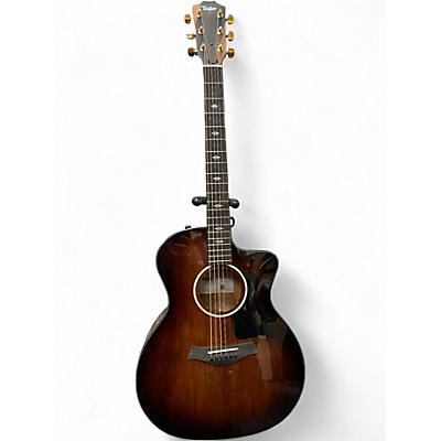 Used 2025 Taylor 224CEKDLX Shaded Edge Burst Acoustic Electric Guitar