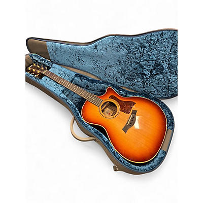 Used 2025 Taylor 414ce Studio Sunset Edgeburst Acoustic Electric Guitar