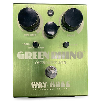 Used 2025 Way Huge Electronics WHE202 Green Rhino Overdrive Effect Pedal