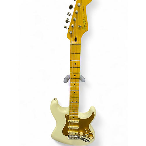 Used 220 339 white gold Solid Body Electric Guitar white gold