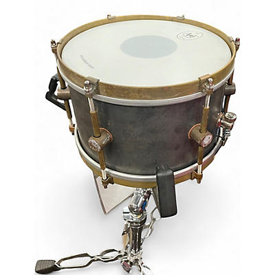 Used A & F Drum Co 10in Raw Steel Silver Drum