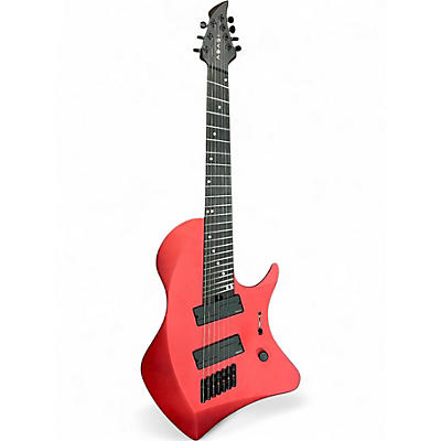 Used ABASI LARADA LEGION 7 CRIMSON METALLIC Solid Body Electric Guitar