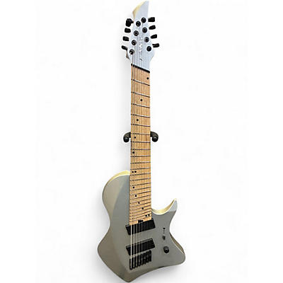 Used ABASI Larada 8 Master Series Silver Solid Body Electric Guitar