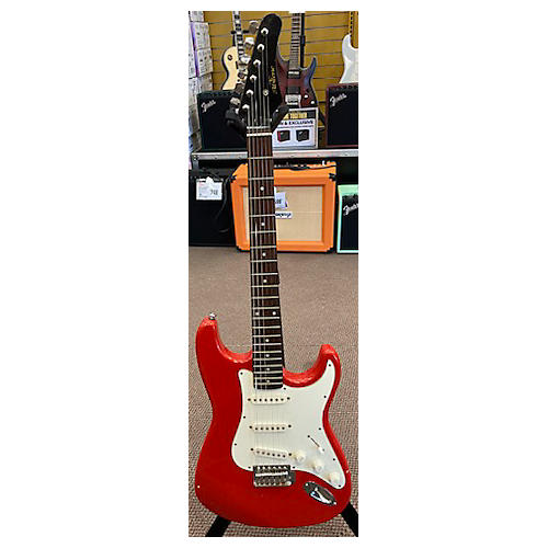 Abilene Used ABILENE STRAT Red Solid Body Electric Guitar Red