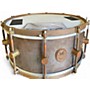 Used A&F Drum  Co 14X6.5 RAW BRASS SNARE Brown Drum Brown 213