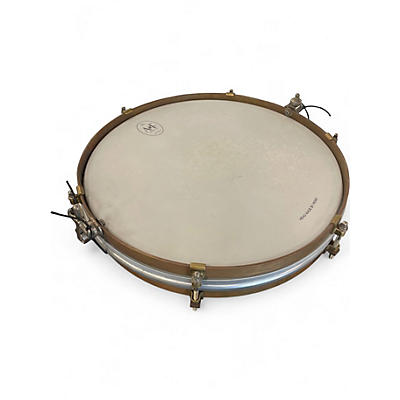 Used A&F Drum  Co 14in Brass Pancake Snare Brass Drum