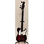 Used Aio Used AIO TB4 Crimson Red Trans Electric Bass Guitar Crimson Red Trans