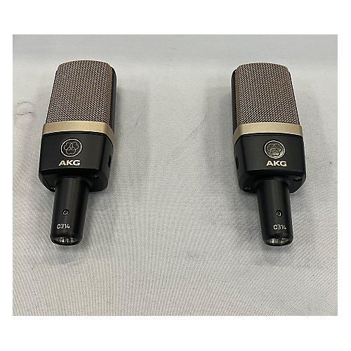 AKG Used AKG C314 Matched Pair Stereo Set Condenser Microphone