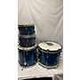Used Used APOLLO 4 piece REMO SOUND MASTER BLUE SPARKLE Drum Kit BLUE SPARKLE
