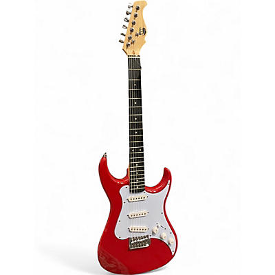 Used AXL S Style Red Solid Body Electric Guitar