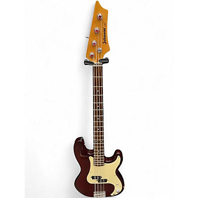 Used AXL johnson p bass Red Electric Bass Guitar