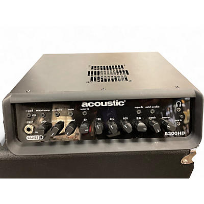 Used Acoustic B300H 300W Bass Amp Head