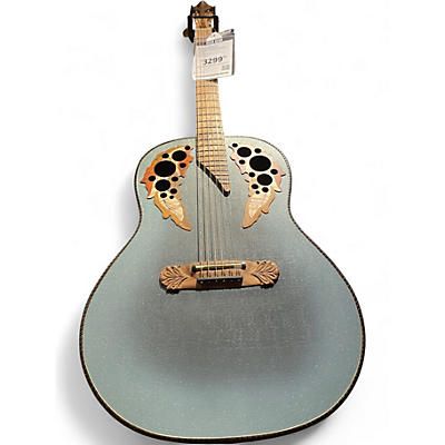 Used Adamas 1687GT Reverse Blue Burst Acoustic Electric Guitar