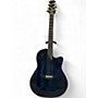 Used Adamas ovation q597 navy blue Acoustic Electric Guitar navy blue