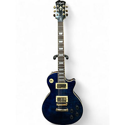 Used Agile 2500 Trans Blue Solid Body Electric Guitar