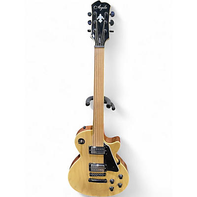 Used Agile 2500 fretless  Natural Solid Body Electric Guitar