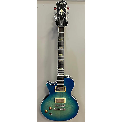 Agile Used Agile 3010 SINGLECUT LH Blue Burst Solid Body Electric Guitar Blue Burst