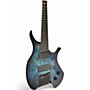 Used Agile 7 String Multiscale Chiral Nirvana Blue Burst Solid Body Electric Guitar Blue Burst
