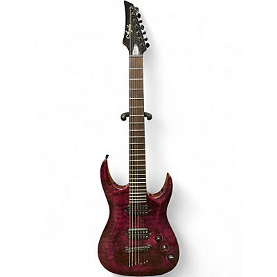 Used Agile A24959 PURPLE SWIRL Solid Body Electric Guitar