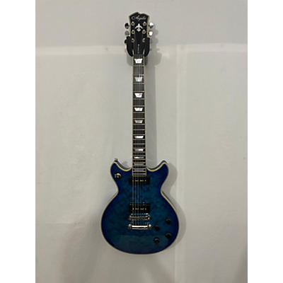 Agile Used Agile AD3200MCC Blue Quilt Solid Body Electric Guitar