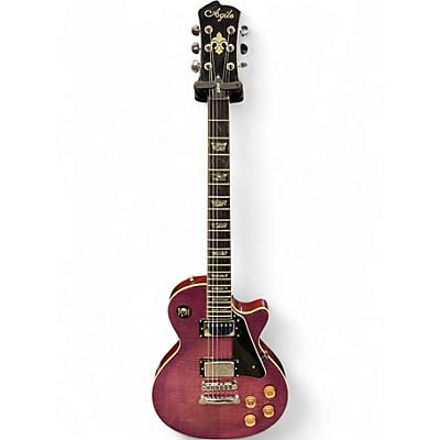 Used Agile AL-3010 Purple Solid Body Electric Guitar