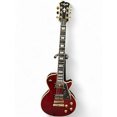 Used Agile AL-3200MCC Trans Red Solid Body Electric Guitar