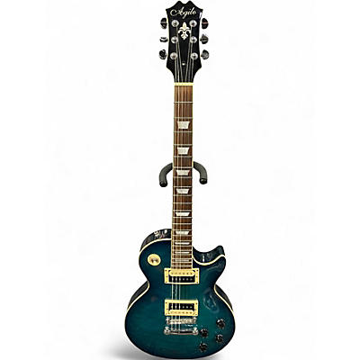 Used Agile AL2000 Blue to Black Fade Solid Body Electric Guitar