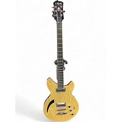 Used Agile BARITONE Natural Hollow Body Electric Guitar