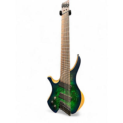 Used Agile Chiral Nirvana Left Blue Green Burst Solid Body Electric Guitar