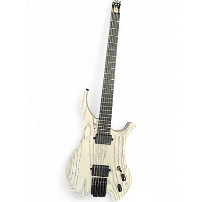Used Agile Chiral White Solid Body Electric Guitar