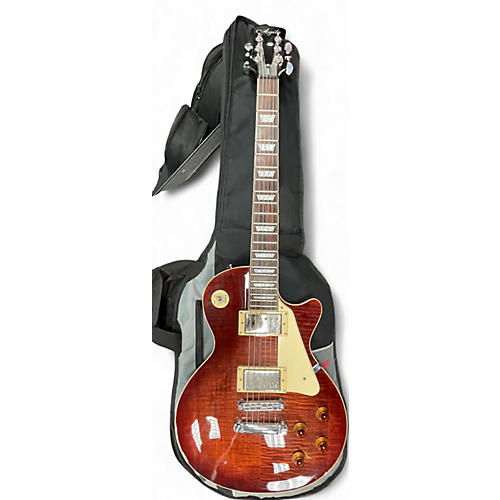 Used Agile Double Cut Red Solid Body Electric Guitar Red