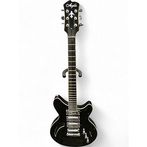 Used Agile HARM 3 Black Solid Body Electric Guitar Black