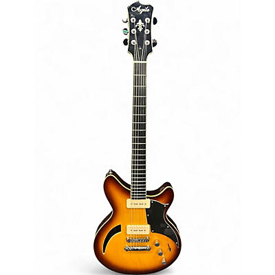 Used Agile Harm burst Hollow Body Electric Guitar