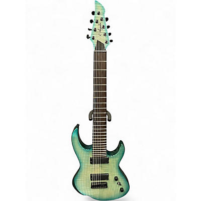 Used Agile Intrepid Pro 828 OCEANBURST FLAME Solid Body Electric Guitar