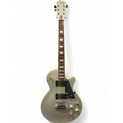 Used Agile LP Style Chrome Silver Solid Body Electric Guitar
