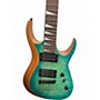Used Agile Legacy 727 7 String Green Solid Body Electric Guitar Green