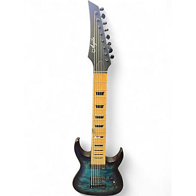 Used Agile SEPTOR 8 Trans Blue Solid Body Electric Guitar