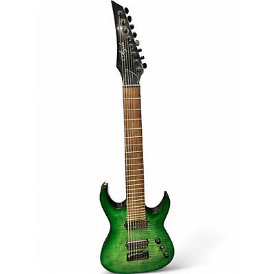 Used Agile Sep 828 Trans Green Solid Body Electric Guitar