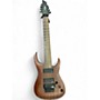 Used Agile Septor 827 8 String Mahogany Solid Body Electric Guitar Mahogany