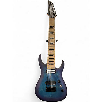 Used Agile Septor 827 8 String Purple Solid Body Electric Guitar