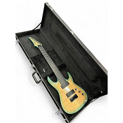 Used Agile Septor Elite 827 8 String Aquaburst Solid Body Electric Guitar