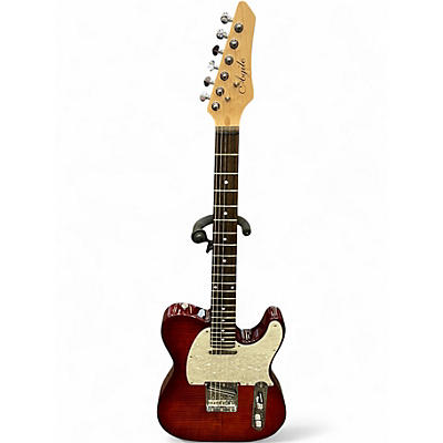 Used Agile Single Cut 2 Color Sunburst Solid Body Electric Guitar