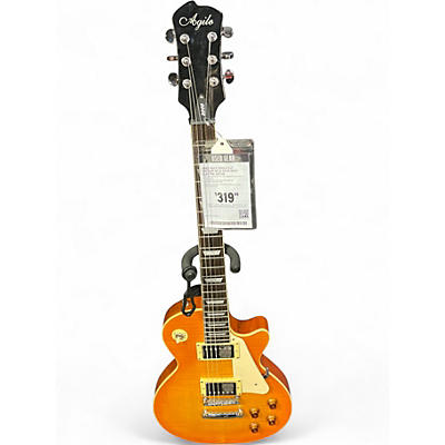 Used Agile Single Cut Antique Gold Solid Body Electric Guitar