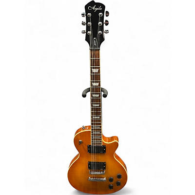 Used Agile Single Cut Tangerine Solid Body Electric Guitar