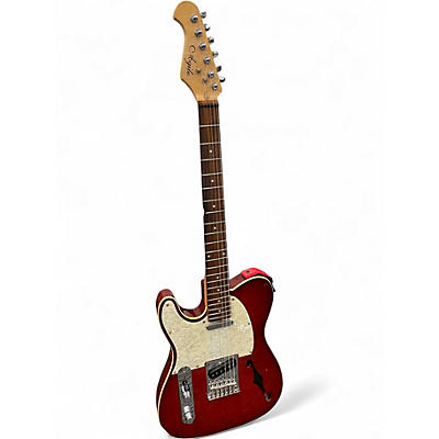 Used Agile tc730 cherry burst Hollow Body Electric Guitar