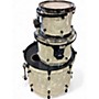 Used Aha 3 Piece Custom 3 Piece Kit White Pearloid Drum Kit White Pearloid