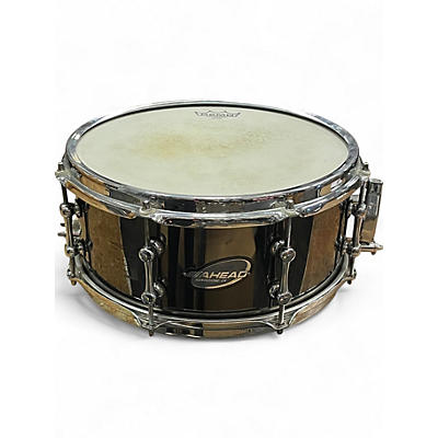 Used Ahead 13X6 Brass Snare Black Chrome Drum
