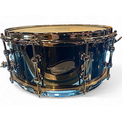 Used Ahead 14X6 Brass Snare Black Drum